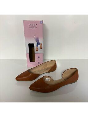 Serra Ladies D'Orsay Flats Size 9 Memory Foam Insole Casual Lightweight EUC
